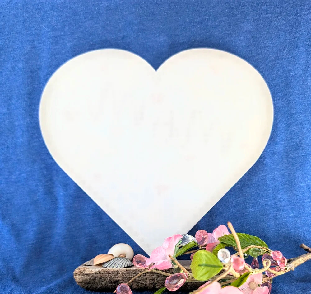 "Love you Mom" Heart decoration