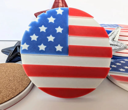 American Flag Coasters